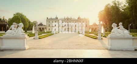 Die branicki Palast und Park in Bialystok, Polen Stockfoto