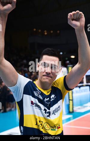 micah christenson (11) (leo-Schuhe modena) während der italienischen Volleyball SuperLega Serie A Saison 2019/20, , modena, Italien, 01. Januar 2020 Stockfoto