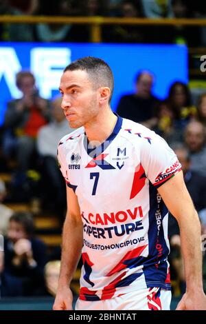 salvatore rossini (07) (leo-Schuhe modena) während der italienischen Volleyball SuperLega Serie A Saison 2019/20, , modena, Italien, 01. Januar 2020 Stockfoto