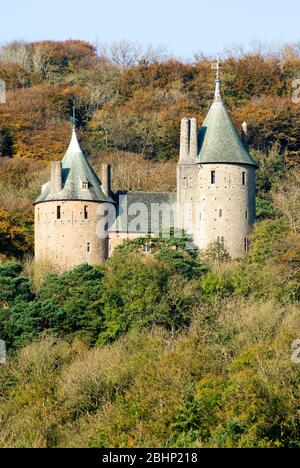 castell coch, entworfen vom viktorianischen Architekten william burges für den dritten marquess of Bute, tongwynlais, cardiff, South wales. Stockfoto