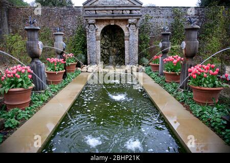 Der Collector Earl’s Garden, Schloss Arundel; Arundel-Stadt; Sussex; England; Großbritannien Stockfoto