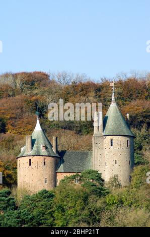 castell coch, entworfen vom viktorianischen Architekten william burges für den dritten marquess of Bute, tongwynlais, cardiff, South wales. Stockfoto