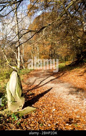 Taff Trail, Quakers Yard in der Nähe von Merthyr Tydfil, South Wales Valleys. Stockfoto