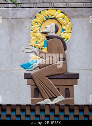 "The Story of Mankind" am Rockefeller Center, New York Stockfoto