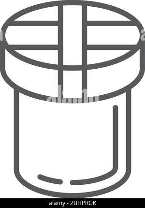 Runder Vektor Symbol Symbol auf weißem Hintergrund isoliert Stock Vektor