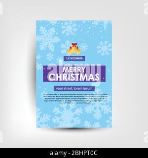 Frohe Weihnachten Party Einladung Party Einladung Karte Weihnachten Party Poster Urlaub Design Vorlage Weihnachten Stock Vektor