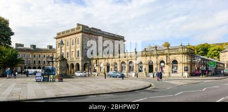 Die historische Cavendish Shopping Arcade, einst die Thermen, im Zentrum von Buxton, Derbyshire Stockfoto