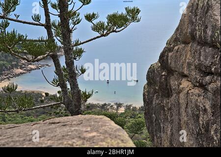 Magnetic Islands Blick auf die Bucht von Florenz Stockfoto