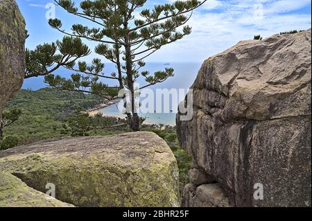 Magnetic Islands Blick auf die Bucht von Florenz Stockfoto