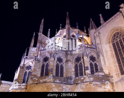 Catedral de León. Castilla León. España. Stockfoto