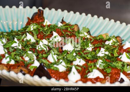 Frisches Essen Buffet Brunch Catering Essen Party Sharing Konzept Stockfoto