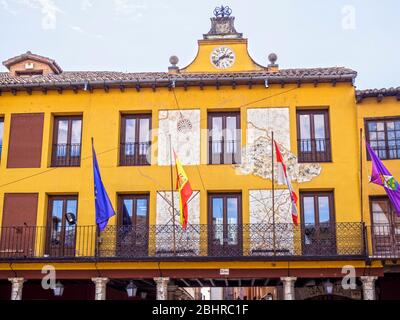 Ayuntamiento. Tordesillas. Valladolid, Castilla León. España. Stockfoto