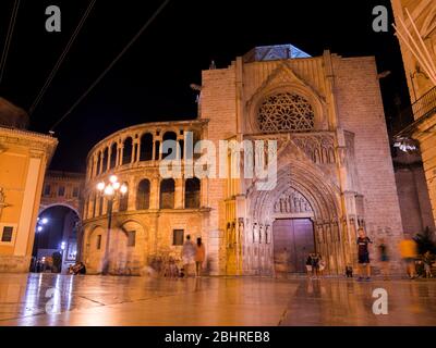 Catedral de la Plaza de la Virgen. Valencia. Comunidad Valenciana. España Stockfoto