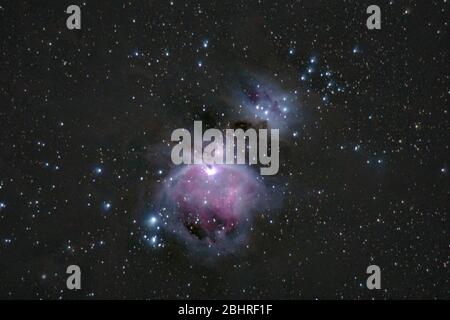 Orionnebel M42, aus Rumänien Stockfoto