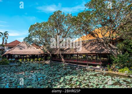 Ubud Palast oder bekannt als Peliatan Königspalast in der Provinz Ubud, Bali, Indonesien Stockfoto