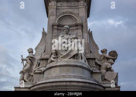 London, Großbritannien - 8. Oktober 2018: Blick auf das Victoria Memorial, London, Großbritannien Stockfoto