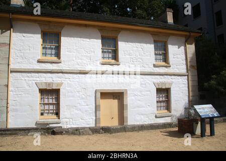 Ältestes Gebäude in Sydney, Cadman's Cottage, NSW, Australien Stockfoto