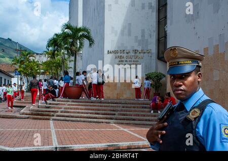 Banco de la Republica Bank im Stadtzentrum von Cali, Departamento Valle del Cauca, Kolumbien, Lateinamerika, Südamerika Stockfoto