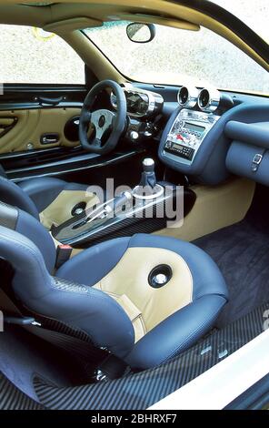 Pagani Zonda S Interieur in Bologna Italien 2001 Stockfoto