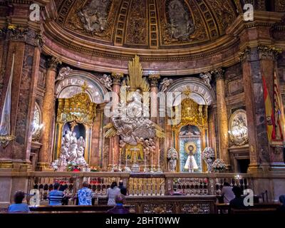 Santa capilla de Nuestra Señora del Pilar. Basílica de Nuestra Señora del Pilar. Zaragoza. Aragón. España Stockfoto