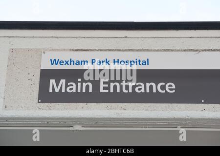 Slough, Berkshire, Großbritannien. August 2018. Wexham Park Hospital in Slough, Teil des Frimley Health NHS Foundation Trust. Kredit: Maureen McLean/Alamy Stockfoto