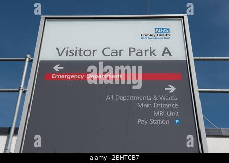 Slough, Berkshire, Großbritannien. August 2018. Wexham Park Hospital in Slough, Teil des Frimley Health NHS Foundation Trust. Kredit: Maureen McLean/Alamy Stockfoto