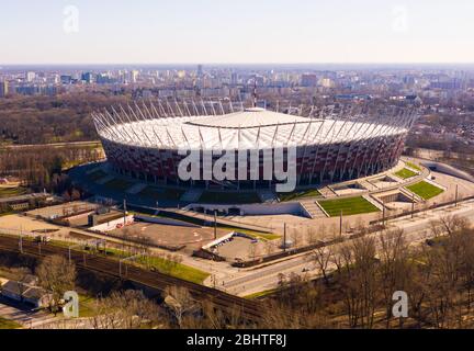 PGE Narodowy - Nationalstadion in Warschau. Polen Stockfoto