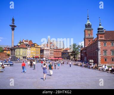 Schlossplatz (Plac Zamkowy), Altstadt, Warschau (Warszawa), Provinz Masowien, Polen Stockfoto