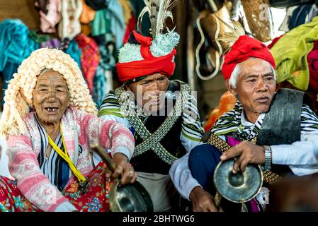 Ethnische Chin-Partei, Mindin, Myanmar Stockfoto