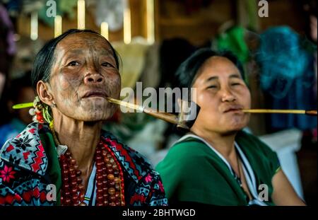 Ethnische Chin-Partei, Mindin, Myanmar Stockfoto