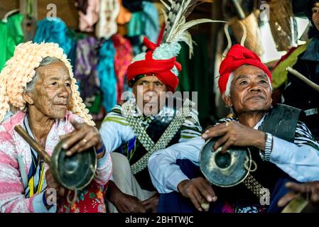 Ethnische Chin-Partei, Mindin, Myanmar Stockfoto