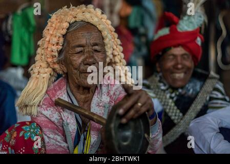 Ethnische Chin-Partei, Mindin, Myanmar Stockfoto