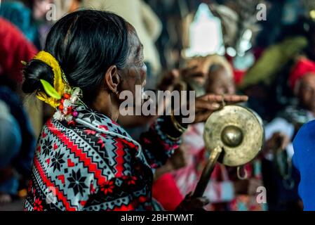 Ethnische Chin-Partei, Mindin, Myanmar Stockfoto