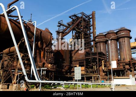 Geschlossen metallurgischen Werk in Vitkovice (Ostrava). Der Tschechischen Republik Stockfoto