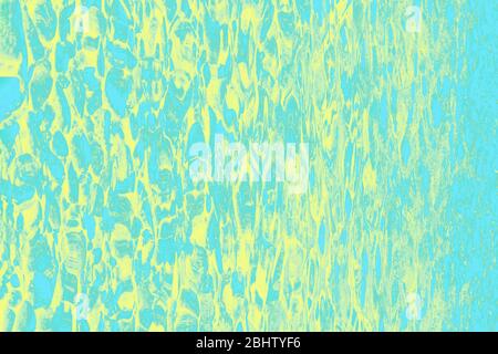 Hellblau gelb verschwommen abstrakten Hintergrund. Blendung auf dem Wasser Stockfoto