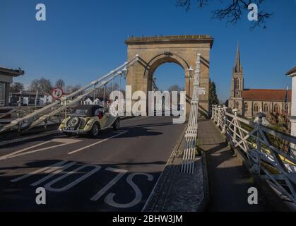 Marlow und Bourne enden entlang der Themse - Großbritannien Stockfoto