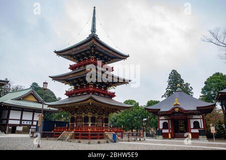 Naritasan Shinshoji Tempel wurde mit Naritasan Park in Narita Stadt, ist ein großer und sehr beliebter buddhistischer Tempelkomplex in Narita Stadt, es ist Stockfoto