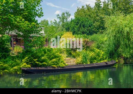 Die Stadt Lübben im Spreewald (Brandenburg) im Sommer 2019. Stockfoto