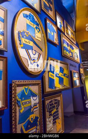 Buenos Aires, Argentinien, 28 Dezember - 2015: La Bombonera Football Stadium (Alberto, José Armando Stadion), Boca Juniors Stadion Stockfoto