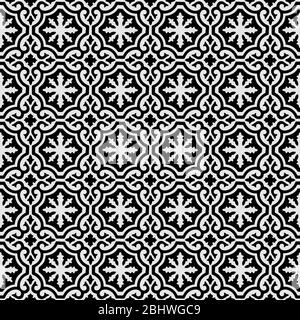 Florales Muster nahtlose Mandala Ornament geometrischen Hintergrund Tapete Stock Vektor