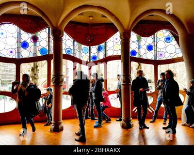 Im Inneren Casa Batllo Stockfoto