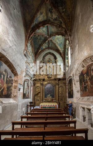 Cahors, Frankreich - 15. September 2018: Innenraum der Kathedrale Saint Etienne in Cahors, Royal, Frankreich Stockfoto