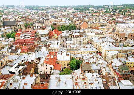 Blick auf die Altstadt von oben Stockfoto