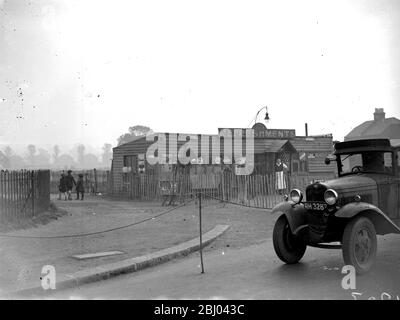 Das Café ist eingezäunt in Eltham, Kent. - 30. Oktober 1934 Stockfoto