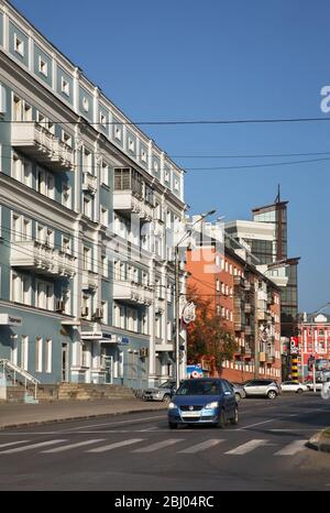 Lenin Avenue in Barnaul. Altairegion. Westsibirien. Russland Stockfoto