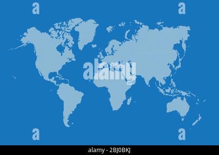 Weltkarte aus Rasterpunktmuster Stock Vektor