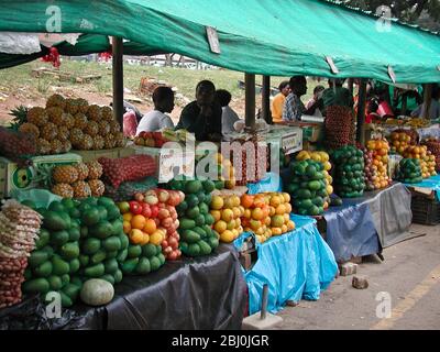 Obst- und Gemüsemarkt in Nelspruit - Mpumalanga, Südafrika - Stockfoto