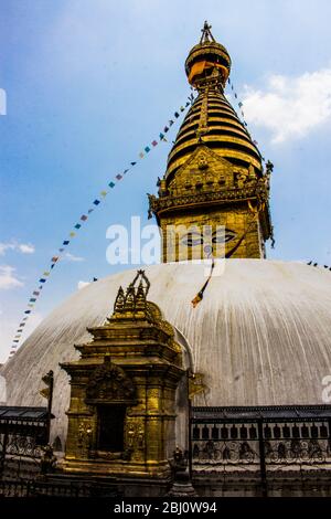 Swayambhunath Temple Church, Kathmandu, Nepal Stockfoto