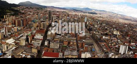 Bogotá Stadt, Skyline, Vogelperspektive, Kolumbien Stockfoto