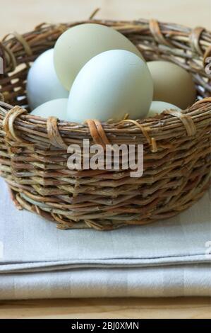 Eier aus Freilandhaltung - benannte Sorten - Stockfoto